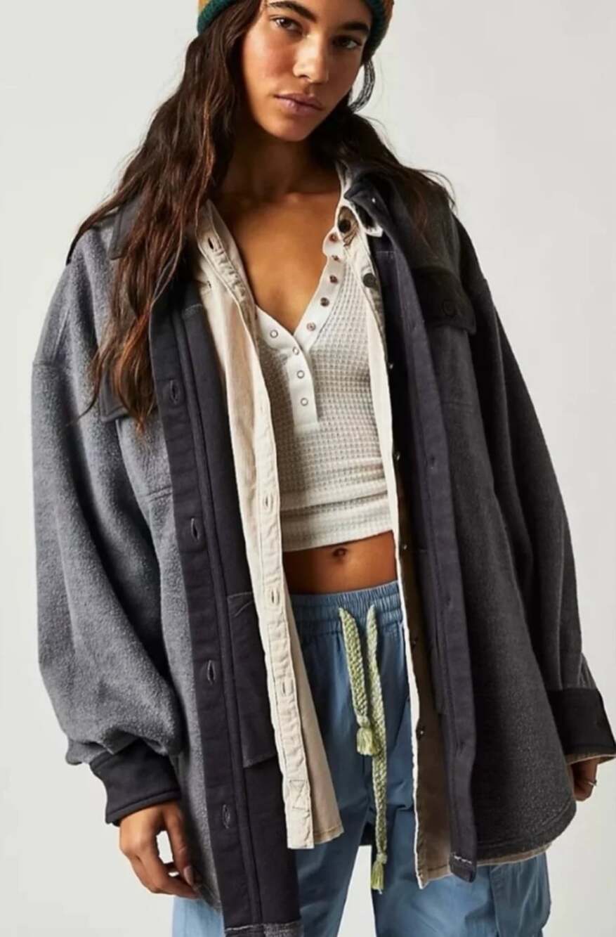 Free People Ruby Oversized Shirt Jacket